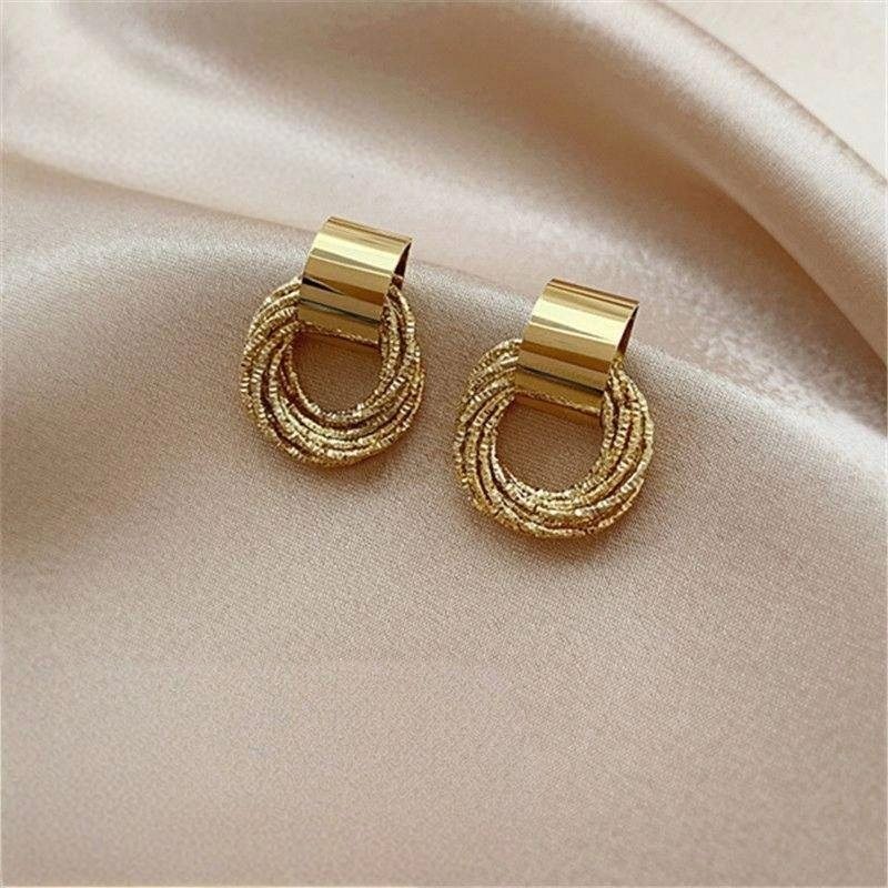 Multi Layer Hoop Drop Earings