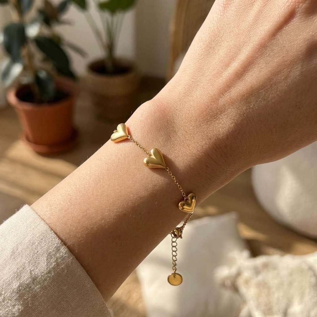 The Amour Trio Heart Bracelet - Image 3