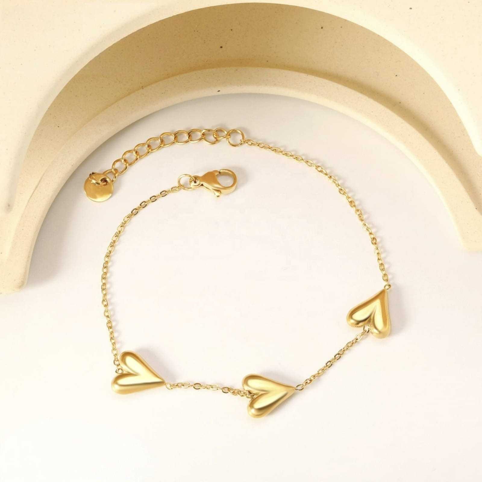 The Amour Trio Heart Bracelet