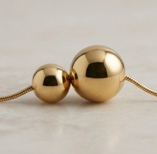 The Eternal Duo Geometric Pendant Nacklace - Image 3